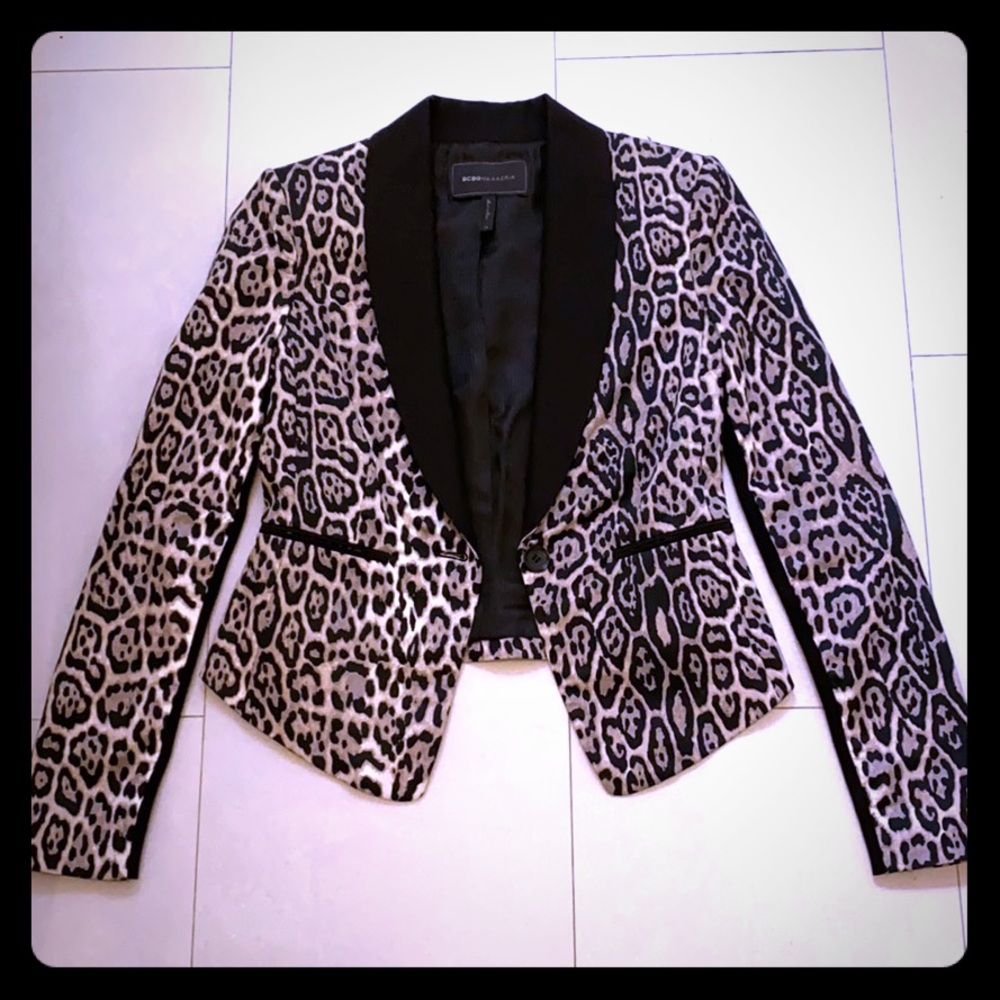 BCBG Maxazria Leopard Blazer